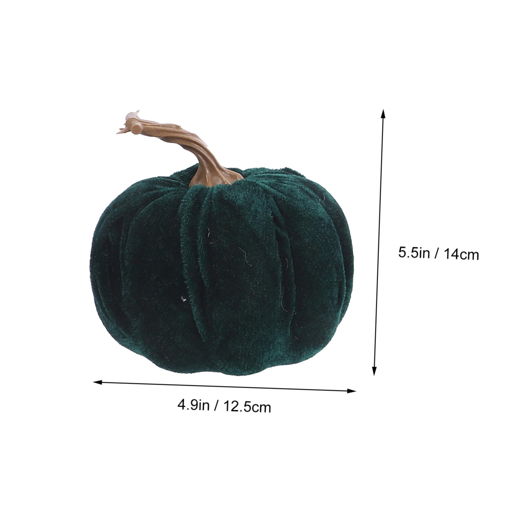 5pezzi Zucca Artificiale per Halloween Zucca Decorativa per Ringraziamento Ornamento Reale Accessorio Fotografico