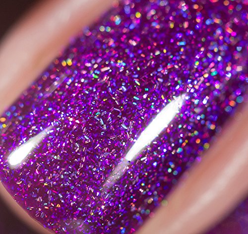 Image of ILNP Zoe - Bold Raspberry-Purple Holographic Nail Polish