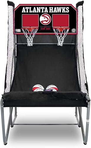 Miniatura 16 de Pop-A-Shot - Home Dual Shot Arcade Basketball Game with NBA Graphics l Sensor Scoring l 16 Game Modes l 7 Balls l Foldable Storage l for All NBA Fans