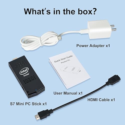 Miniatura 7 de Mini PC Stick Windows 11 Pro Celeron N4020 8GB DDR4 1TB SSD Mini computadora Intel Compute Stick Soporte HDMI 4K 60Hz, Gigabit Ethernet, 2.4G5G