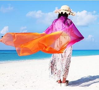 [INEOUT] 夏のシフォンスーパー日焼け止めビーチタオルパレオ、 ビキニ水着カバーアップ、 ボヘミアレディーススイムウェアビーチサロンスカートドレスとラップ セクシーなファッションの女性 (Color : G)