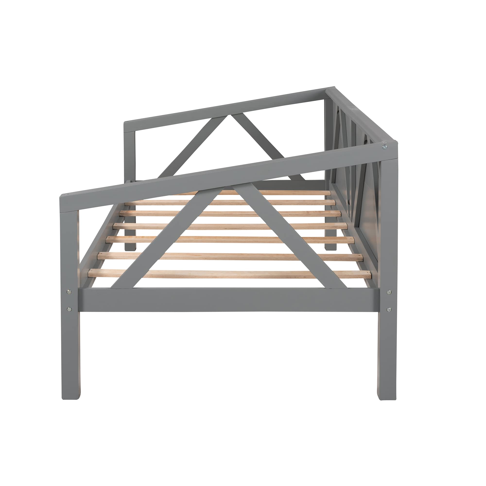 Merax Classic Wood Day Bed Frame Wood Slat Support Daybed for Kids