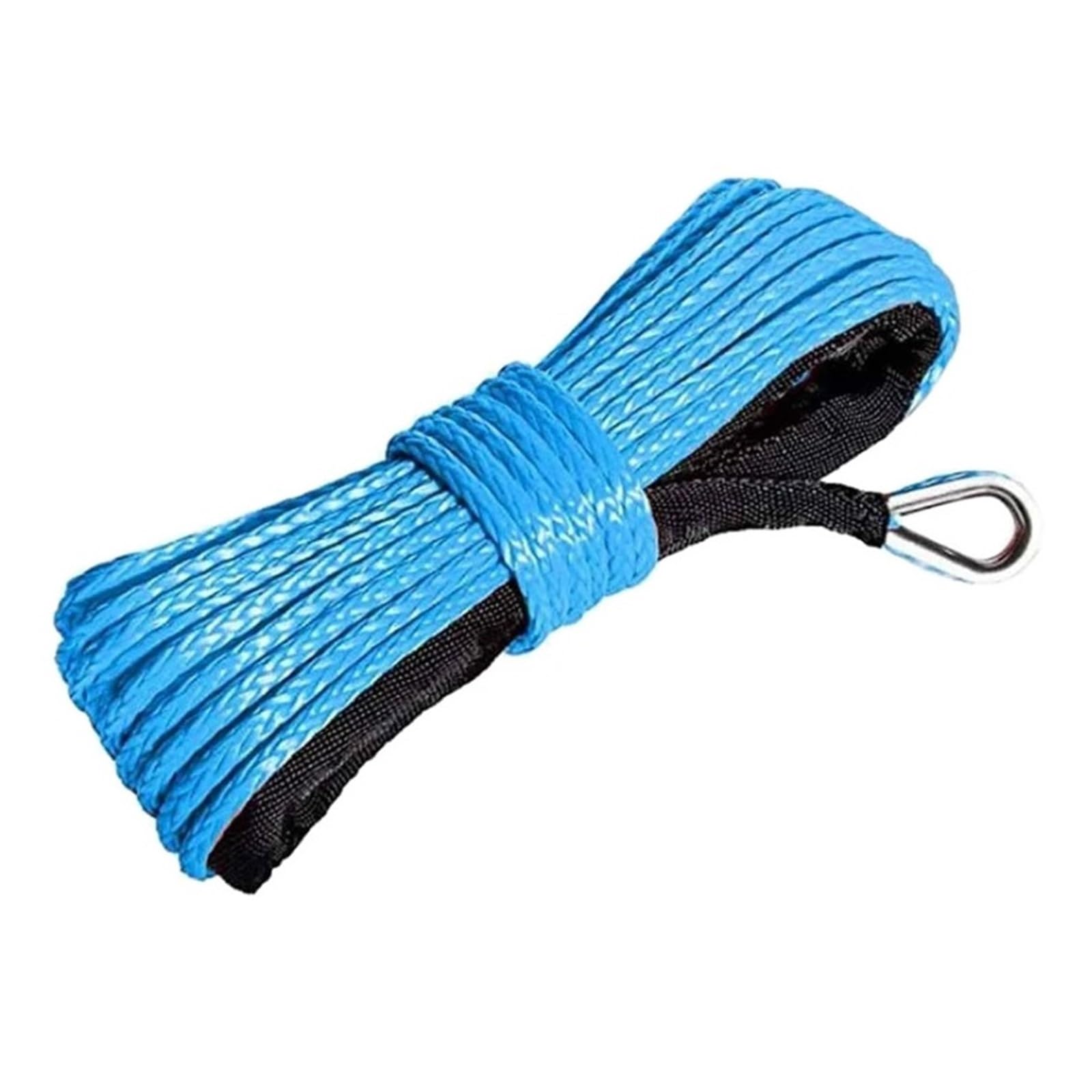 Syntetyczna Lina Wciągarki 1/4 X 50Ft Kabel Do ATV UTV SUV Truck Boat Solidna I Niezawodna