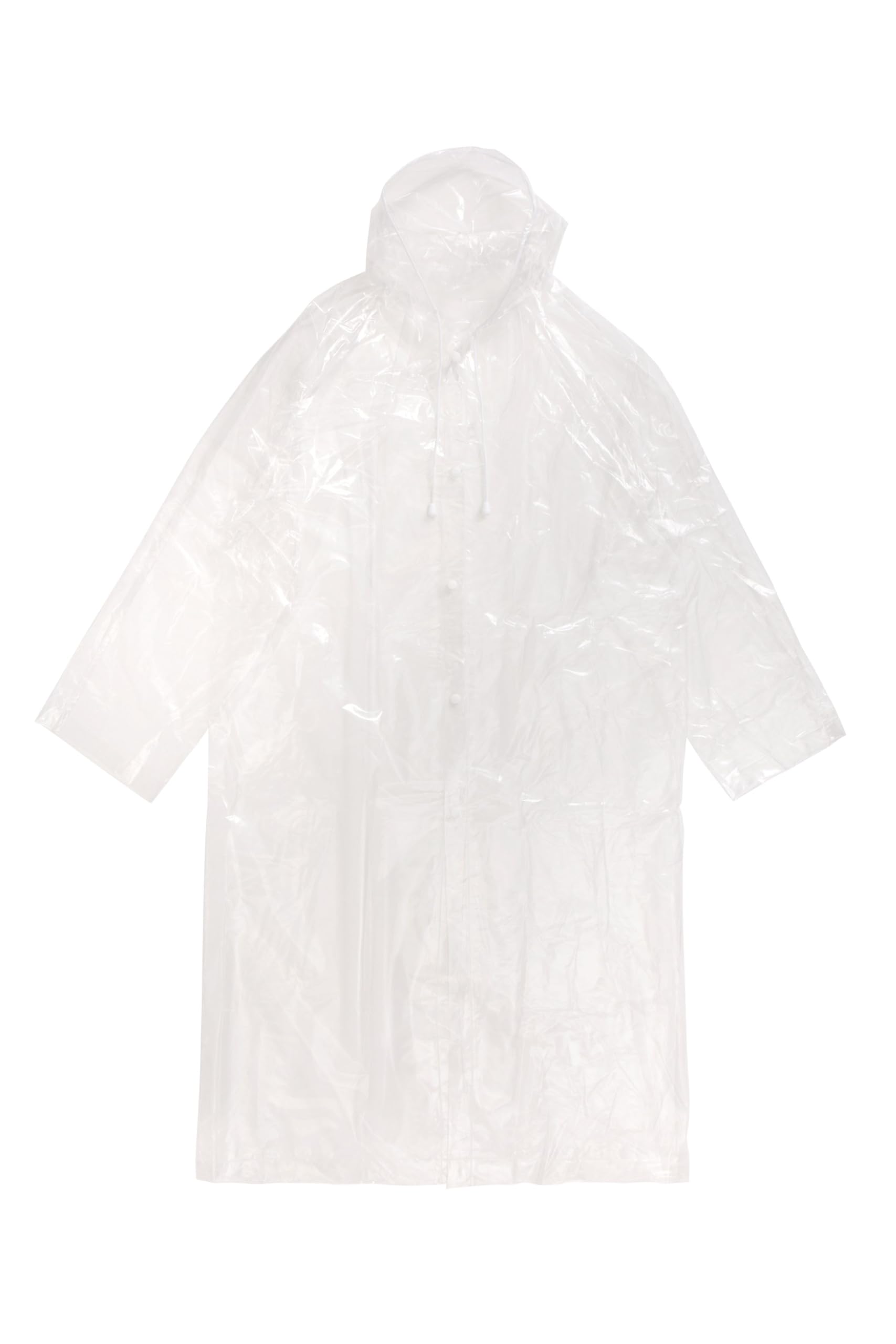 Mountain Warehouse Packaway Clear Rain Jacket Off White S - M