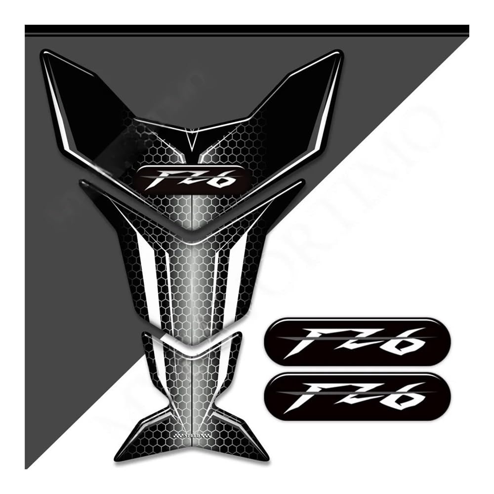 Motorbike Tank Pads Motorcycle Stickers Tank Pad for FZ6 FZ6S FZ6N for Fazer Knee Decal Kit Motorbike Protector Decals
