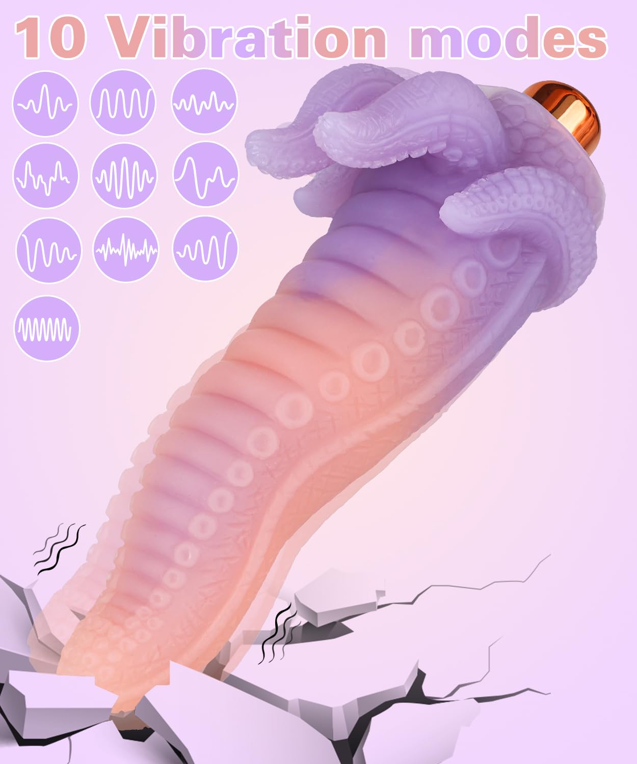 Tentacle Vibrator for Men Women - Mini Monster Vibrator with 10 Vibration Modes Body-Safe Flexible Silicone Bullet Clitoral Vibrators Stimulator G-spot Dildos Adult Sex Toys for Male Female Couple: Style1
