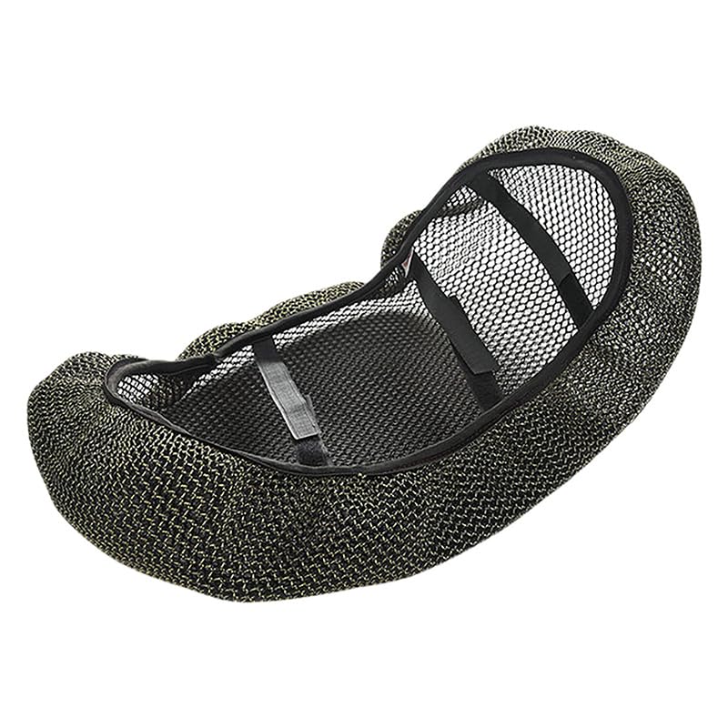 Malla para asiento de motocicleta transpirable con almohadillas antideslizantes