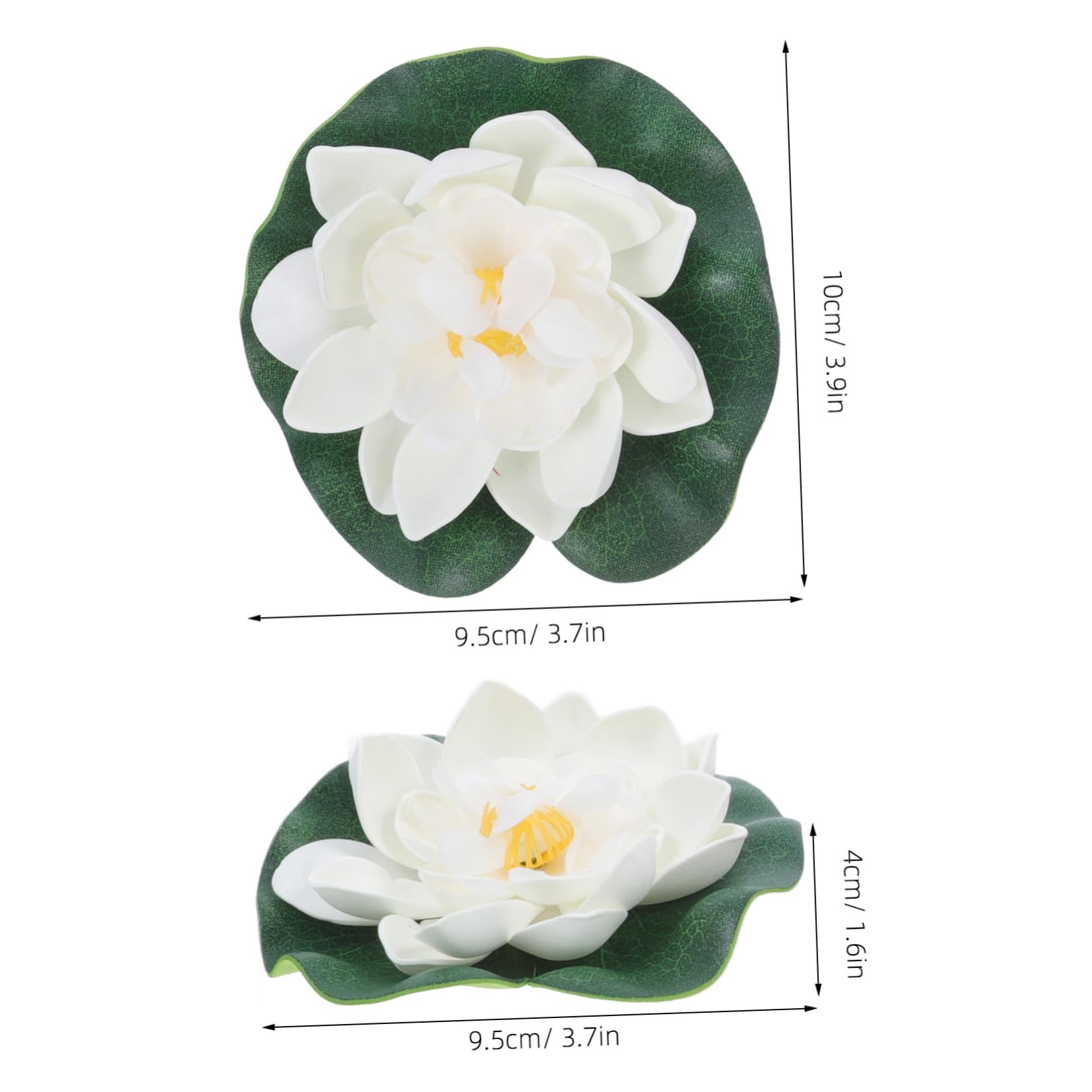 VALICLUD 4 pièces Fleurs de Lotus Artificielles Flottantes de Eva pour Bassins Aquariums et Décoration Naturelle Sécurisée pour Poissons Rouges Violettes Roses et Blanches