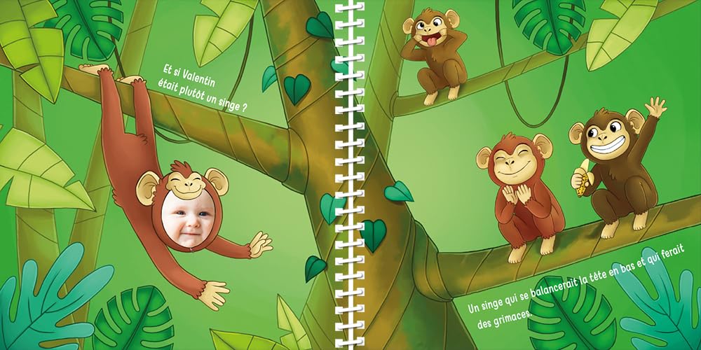 Livre personnalisé pour Enfant avec prénom et Photo | en Route pour la Savane | Cadeau Original