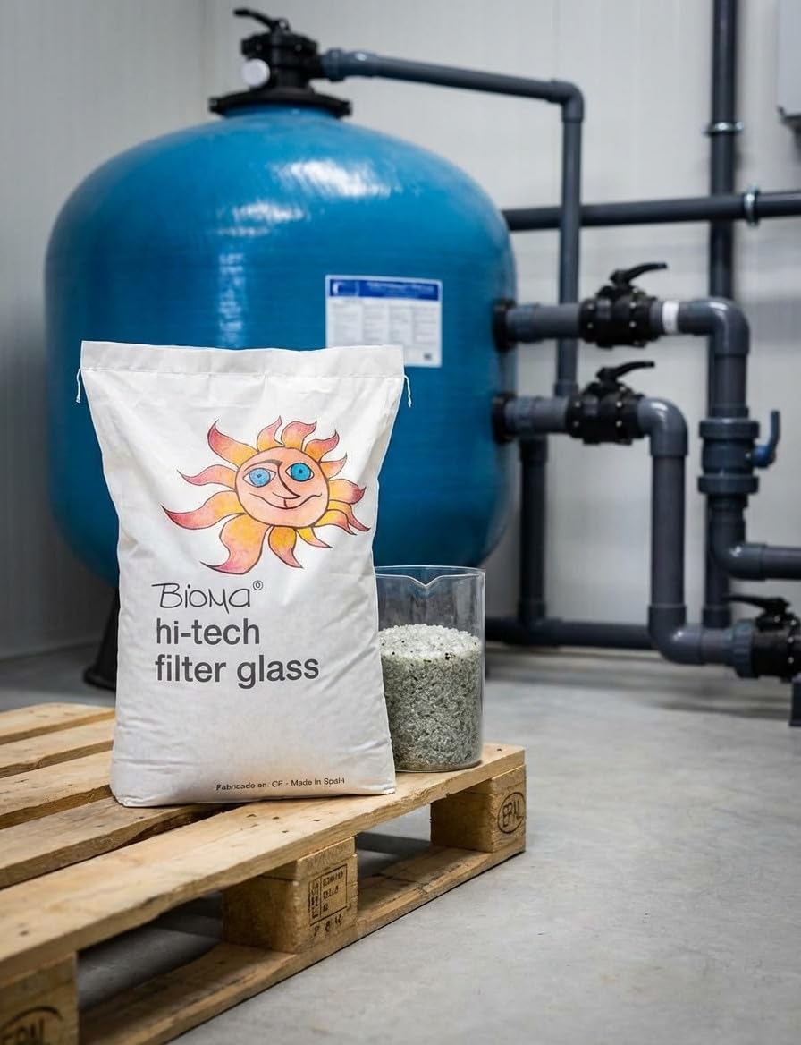 Suinga - Verre technique recyclé, spécialement conçu pour les systèmes de filtration dans les piscines