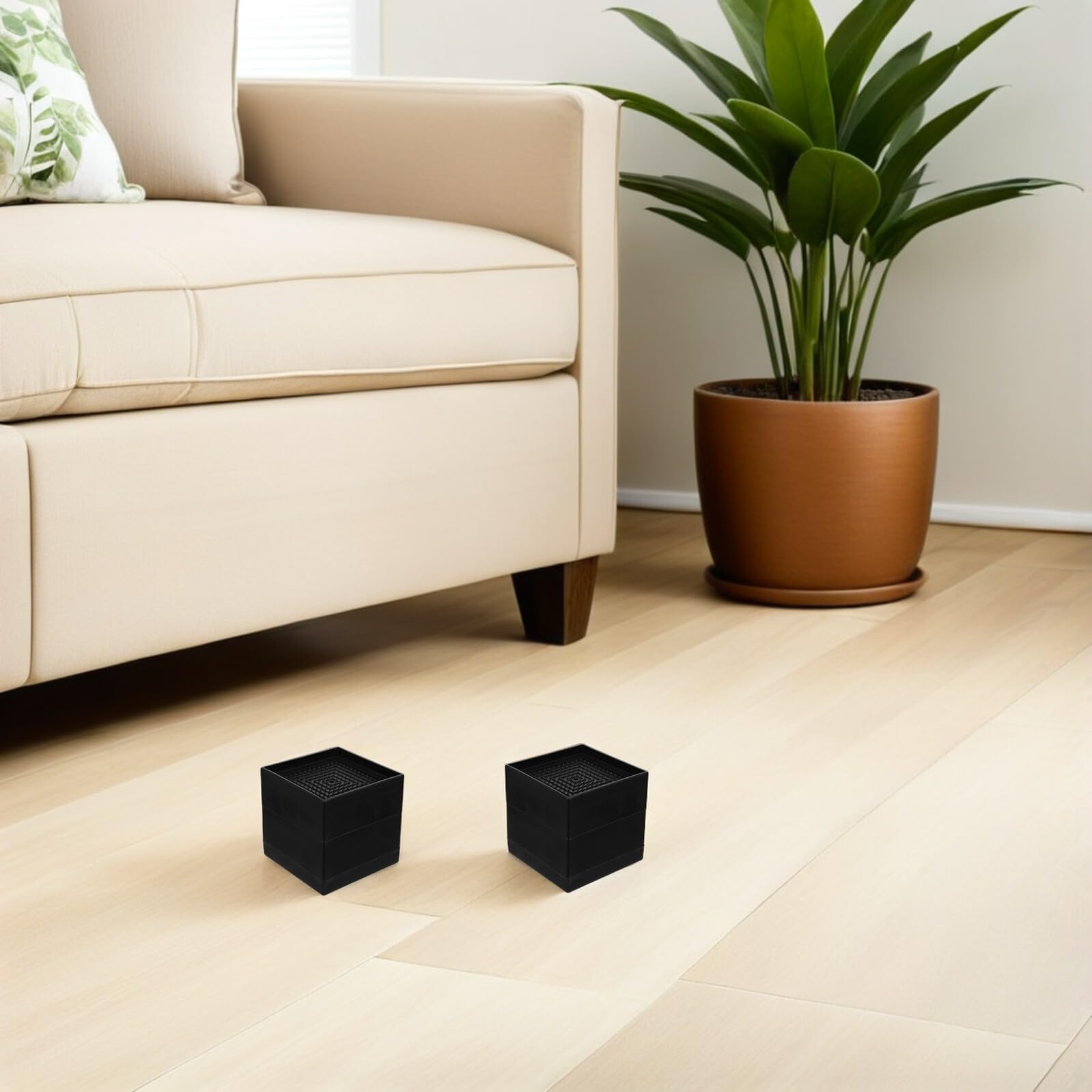 Toyvian 4stücke Couchtisch-erhöhung Bettfüße aus Verstärktem Kunststoff Möbelbeine mit Rutschfester Gummibasis Möbelfüße für Sofas und Schreibtische Schwerlast-bettfüße