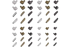 PH PandaHall 12 Sets Zipper Bottom Zipper Stopper for Sewing Replacement DIY, 24pcs