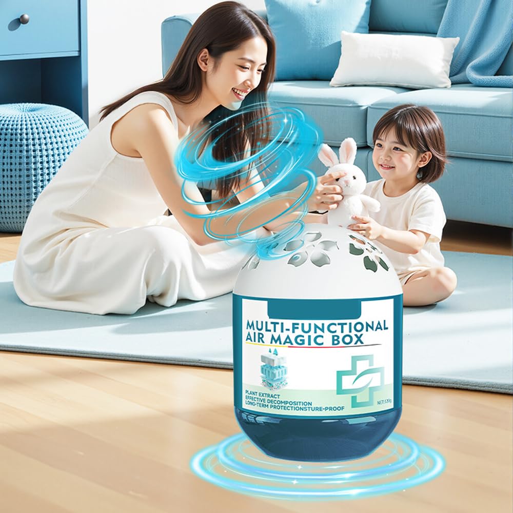 Indoor Air Purification Dust Removal Magic Box, Automatic Dust Collection, Long-Lasting Freshness (3pcs)