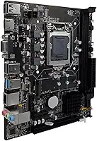 Placa Mãe H61 LGA 1155 DDR3 para Intel 2ª e 3ª Geração Suporte Nvme e Dual Channel 16GB USB 3.0 SATA II PC Desktop