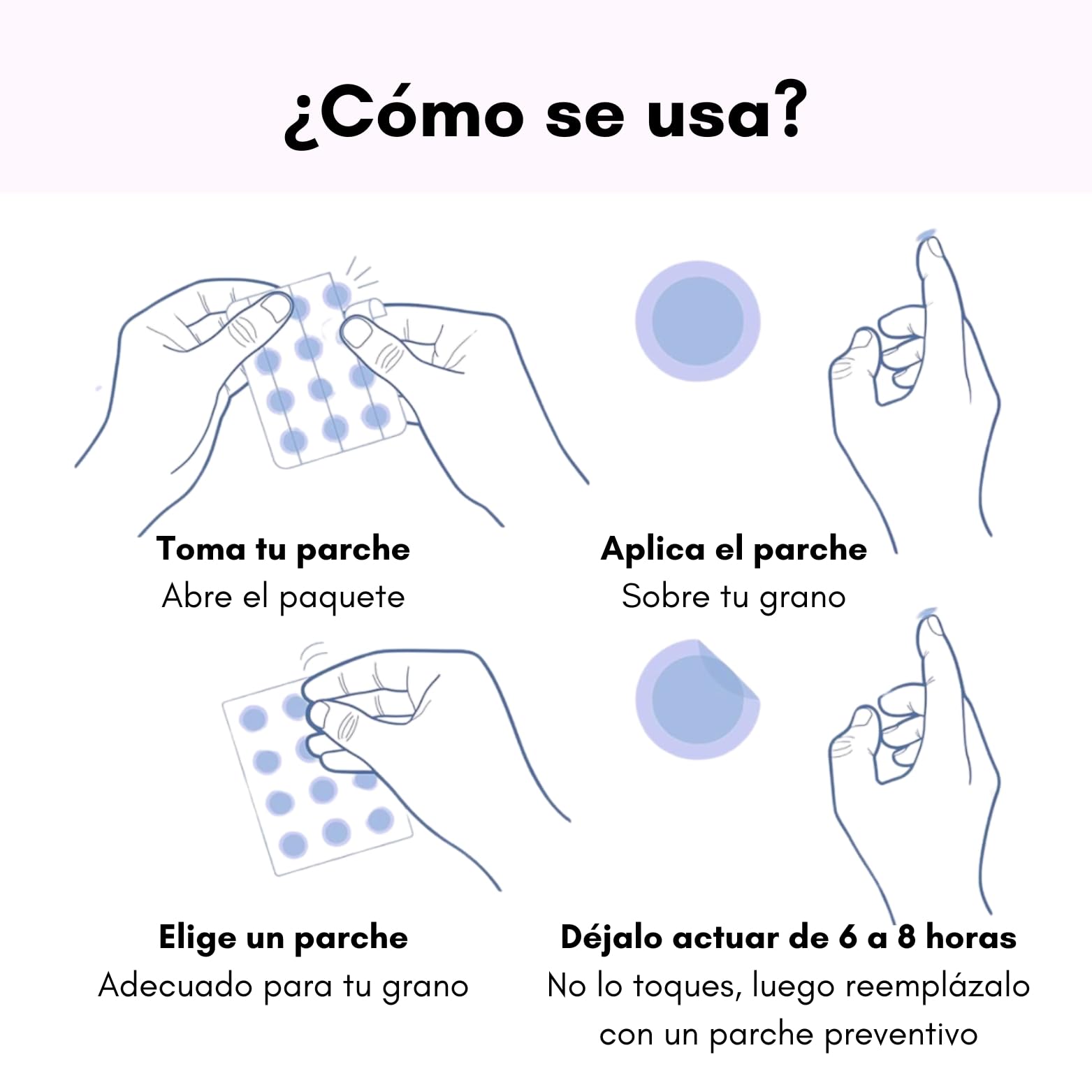 Korean Patch Acne - Anti-acné - Hidrocoloides - Elimina las impurezas del grano en 6-8 horas durante la noche - Caja de 36 parches