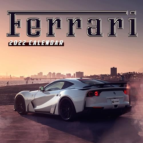 FERRARI CARS CALENDAR 2022: Supercar January 2022 - December 2022 OFFICIAL Squared Monthly Calendar Months Mini Planner | Classroom, Home, Office | BONUS 4 Months 2021