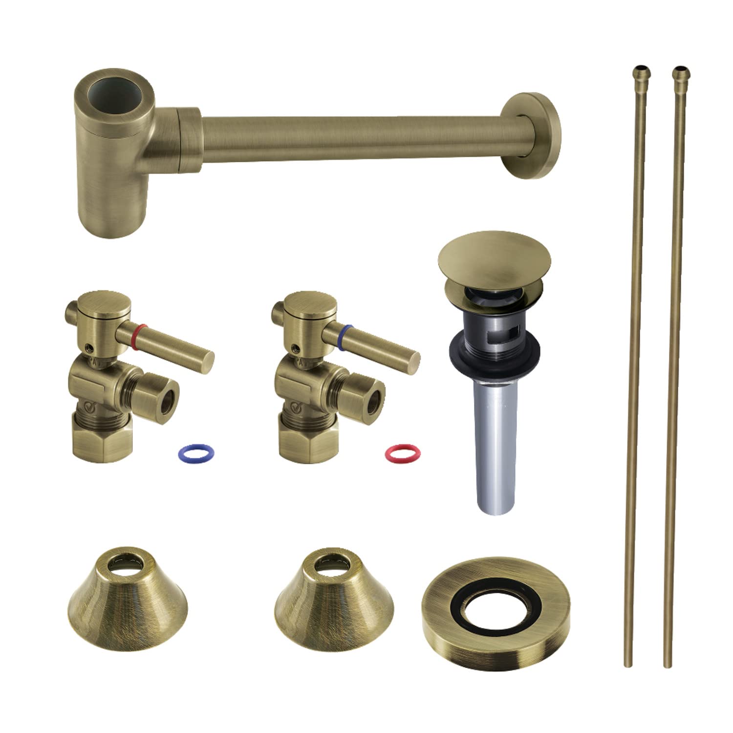 Kit évier Kingston Brass CC53303DLVOKB30 pour rénovation de salle de bains rétro