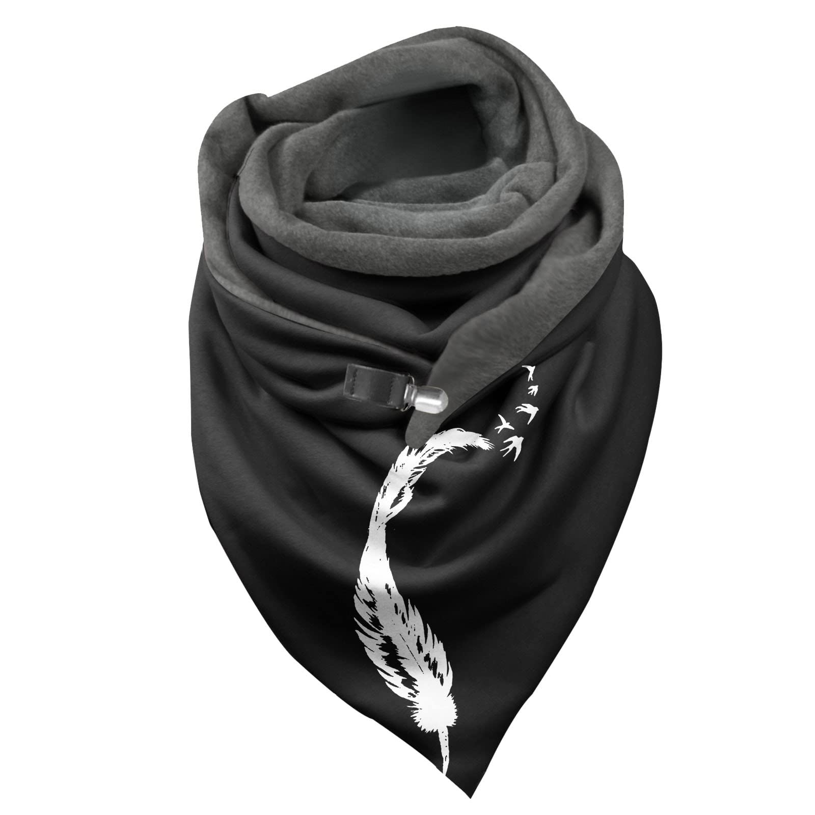 FJKVAVFWomens Satin Scarf Winter Fashion Scarf Cotton Scarf Warm Scarf Bee Scarf For Women Uk Cashmere Blend Scarf Magnetic Scarf Collection Navy Blue White Scarves Ladies Scarf Without Tassle