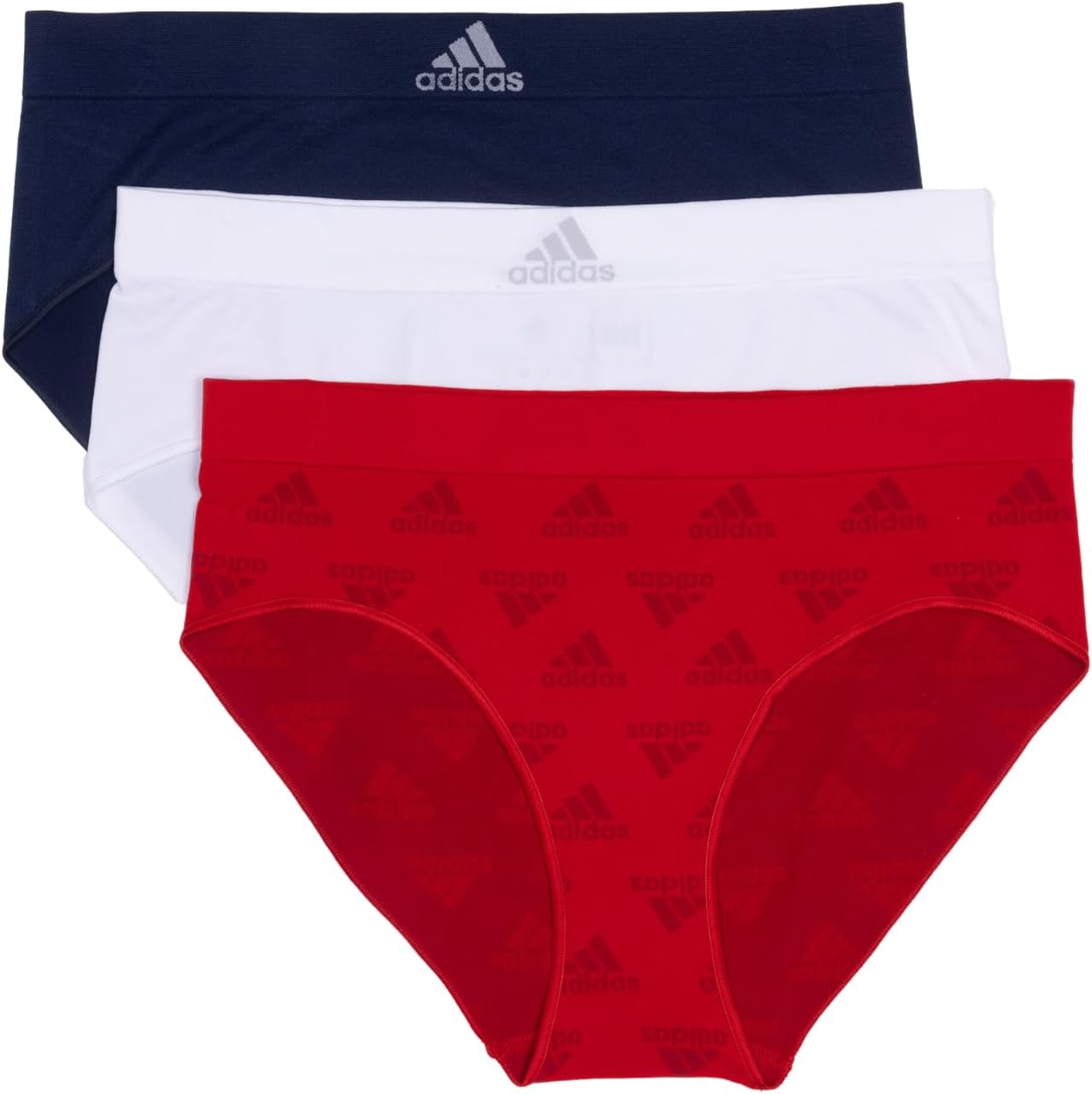 adidas womens Seamless Brief Panties 3-pack