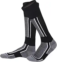 2 pares Meias de Esqui Meias masculinas de inverno para aquecer esportes caminhadas e montanhismo térmicas para neve e esqui Botas longas