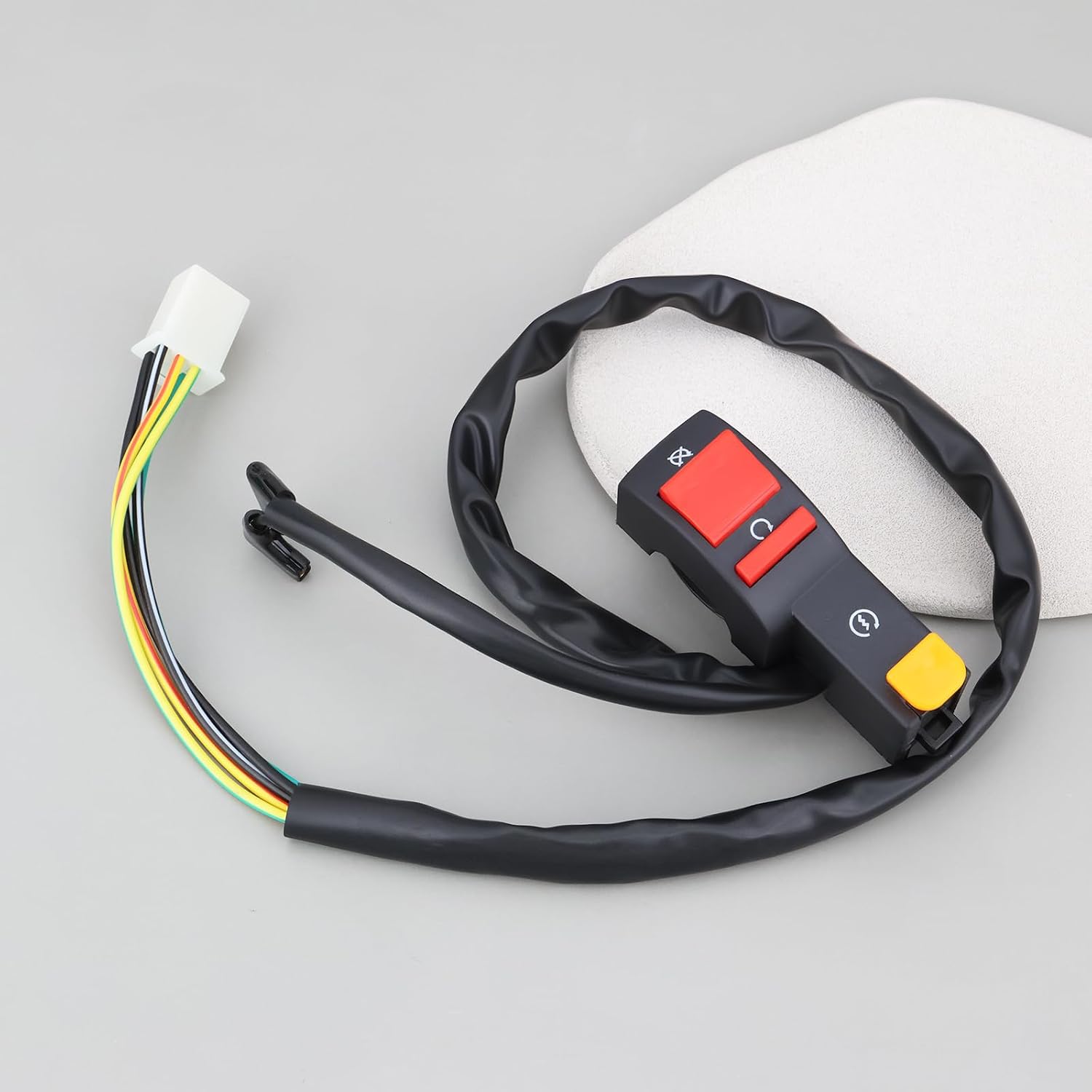 22.2 mm Motorcycle Right Handlebar Kill Start Switch Compatible with Hawk 250 Carb Model