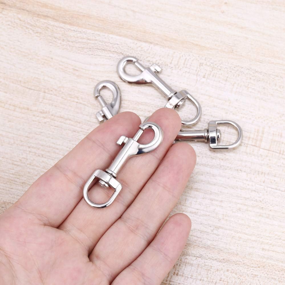 Lucky Goddness 50pcs Swivel Snap Hooks for Dog Leash Collar Linking, Metal Heavy Duty Eye Lobster Claw Clasp Multipurpose- Perfect for Pet Buckle Key Chain Purse Bag Making Handmade Crafts DIY Project - Image 2