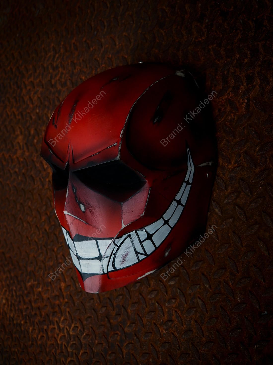 Custom Airsoft Mask Helmet Full Face Protective BB Gun Goggle Halloween Costume Party Cosplay Motorcycle Red Smiley A13
