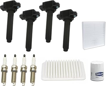 Ignition Coils Spark Plugs Tune Up Kit Replacement Parts For Mitsubishi Outlander 2.4L 2014-2019
