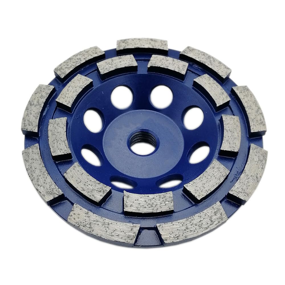 1 jednostka 4,5 cala/115 mm Dwurzędowa diamentowa ściernica garnkowa z gwintem 5/8-11 do betonu, cegły, twardego kamienia, granitu, marmuru, 1 jednostka 4,5 cala/115 mm, 1