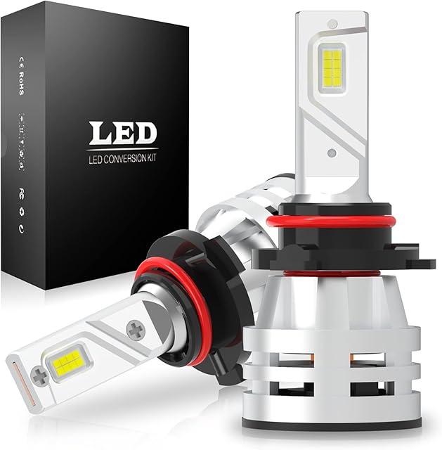 CO LIGHT HB3 LED Headlight Bulb 18000LM 70W 6000K Cool White Upgraded Chip Extremely Bright 9005 LED Bulbs Mini Design CANBus Error Free All-in-One Halogen Xenon Conversion Kit, Pack of 2