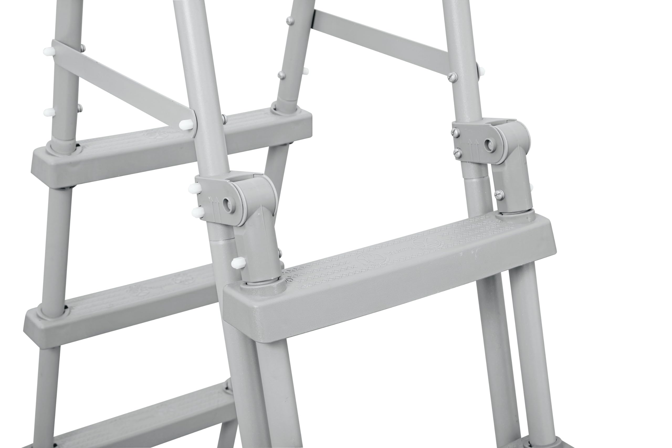 Echelle de sécurité 2 x 4 marches pour Piscine Hauteur 122 cm