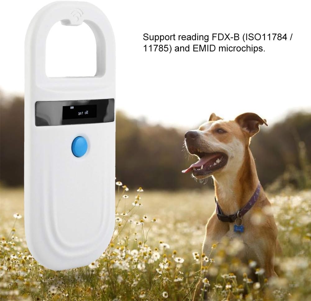 Animal Chip Scanner OLED Display Rechargeable Pet Tag Scanner Pet ID