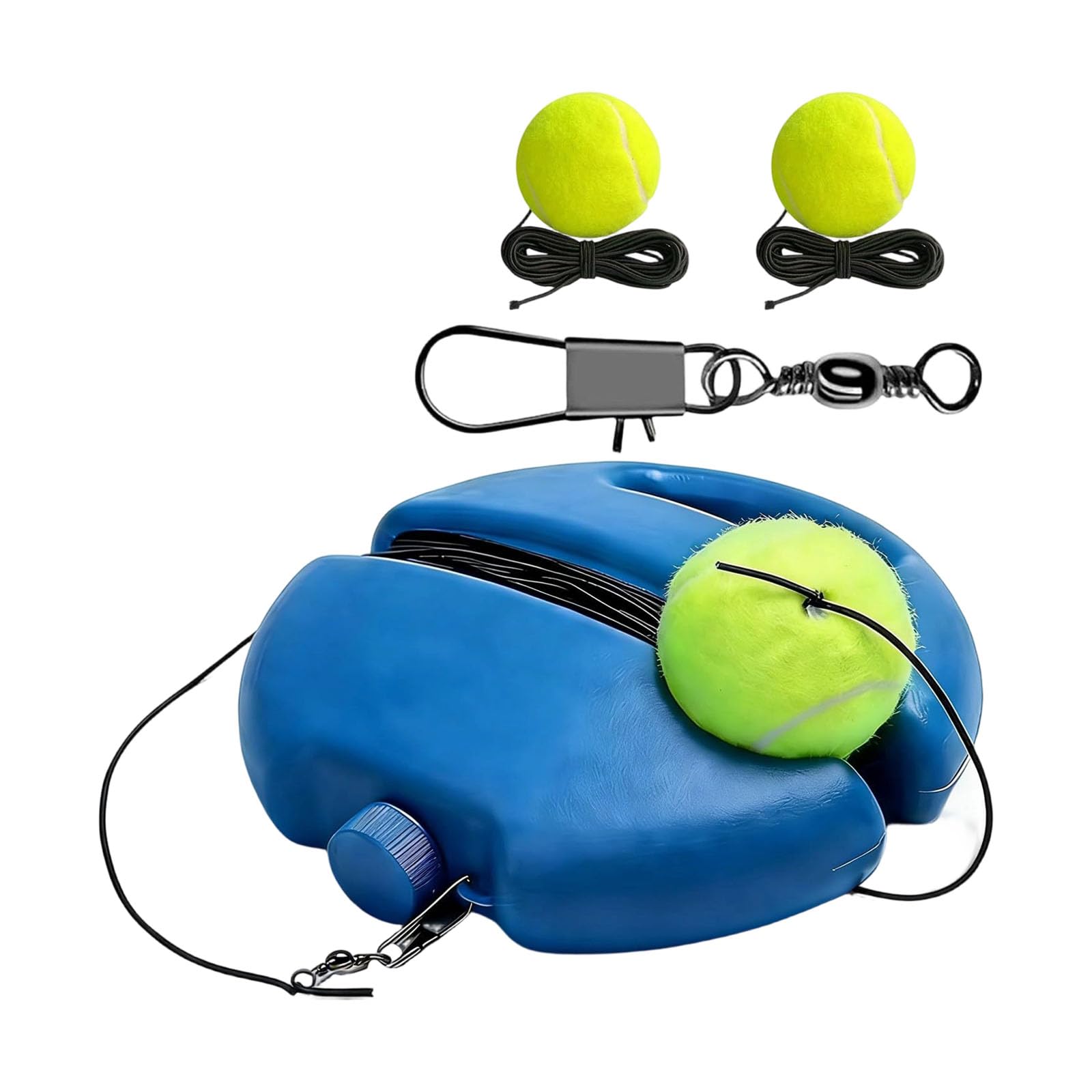 Ljmyy Portable Tennis Practice Device With Bouncing Ball And Weighted Stand For individual Use