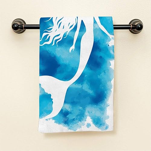 Miniatura 5 de HGOD DESIGNS 100% algodón suave toallas de baño mandala floral patrón blanco y negro 15 "X30