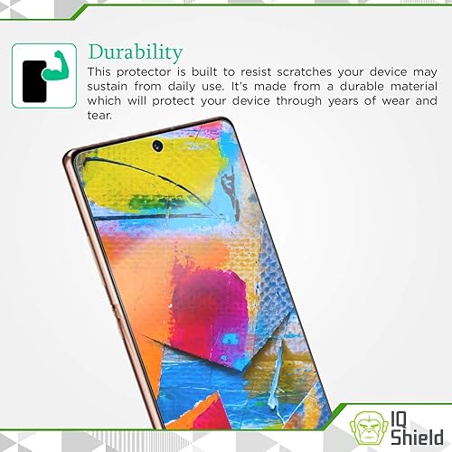 Miniatura 7 de IQShield Protector de pantalla mate compatible con Samsung Galaxy Note 20 (6.7 pulgadas) (compatible con fundas) (paquete de 2) película de