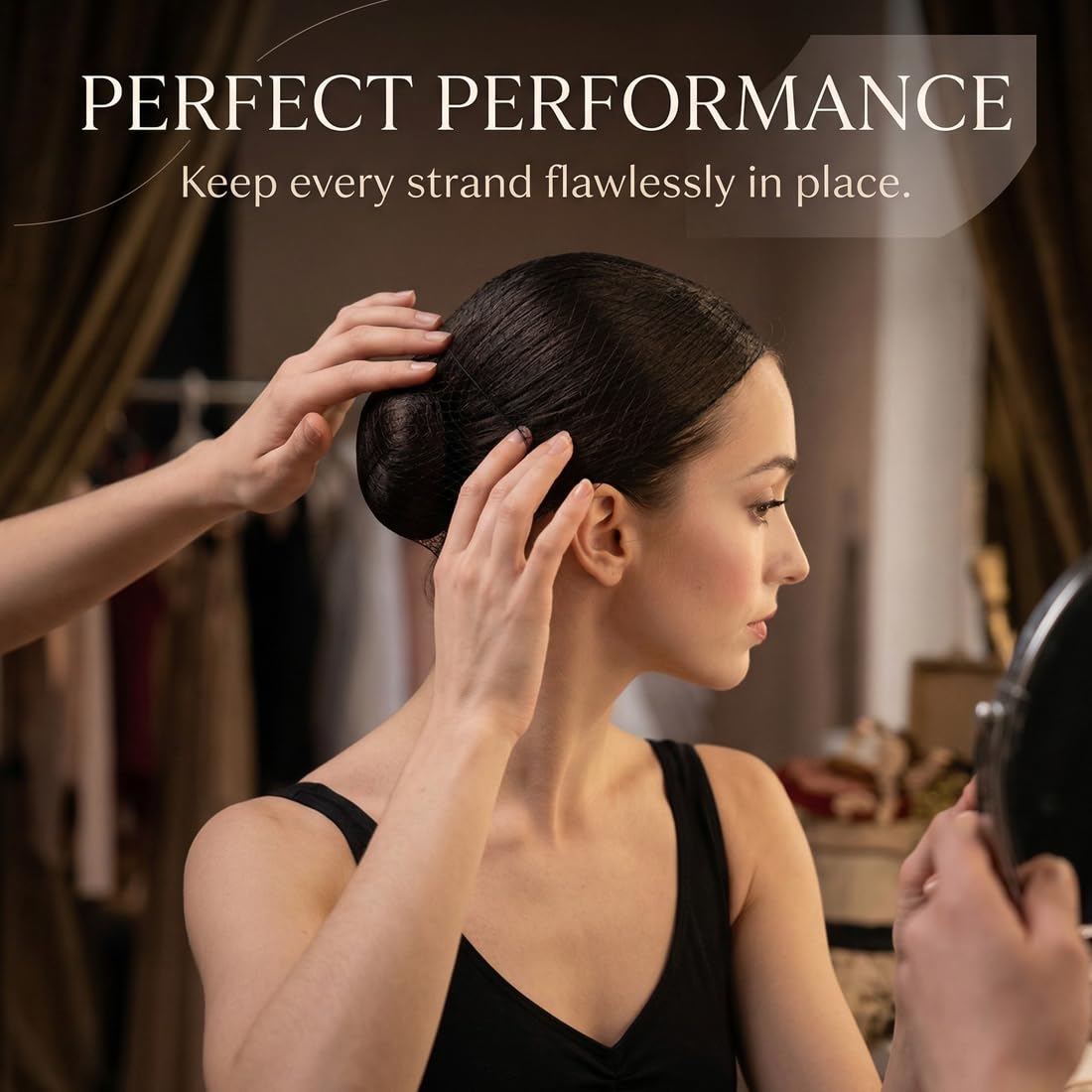 Reti capelli invisibili,20 pezzi,nylon,chignon,elastico,riutilizzabile,infermiera,ballerina,hostess,capelli acconciati,nero,accessori capelli