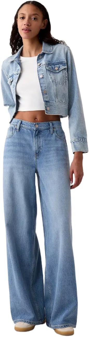 Gap Womens Mid Rise Baggy Denim