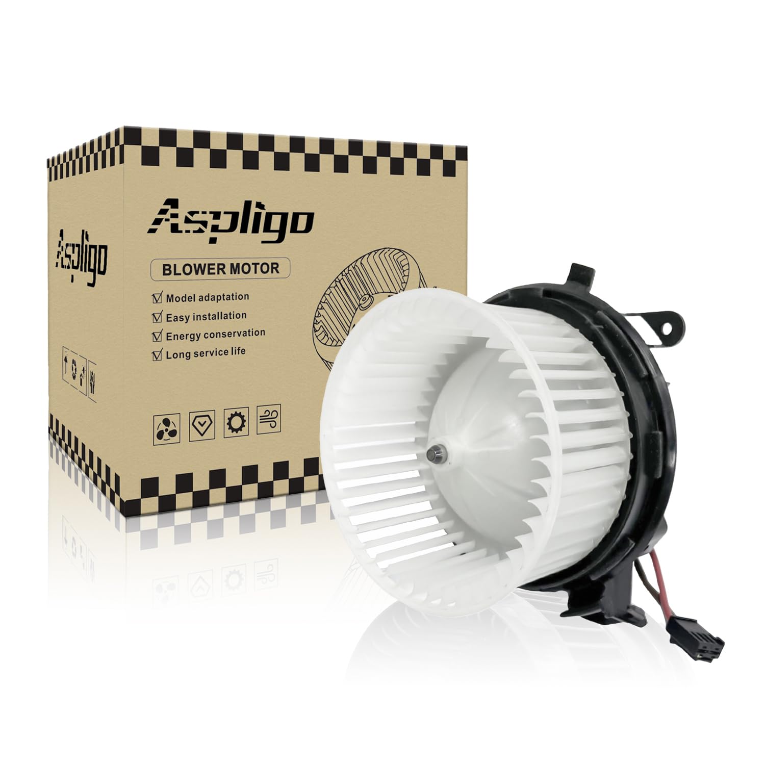 Aspligo 700277 AC Heater Blower Motor Front Fit for Mercedes-Benz C250 C300 C350 C63 AMG CLS400 CLS550 CLS63 AMG E250 E300 E350 E400 E550 E63 AMG GLK250 GLK300 GLK350 SL400 SL450 SL550 SL63 SL65 AMG