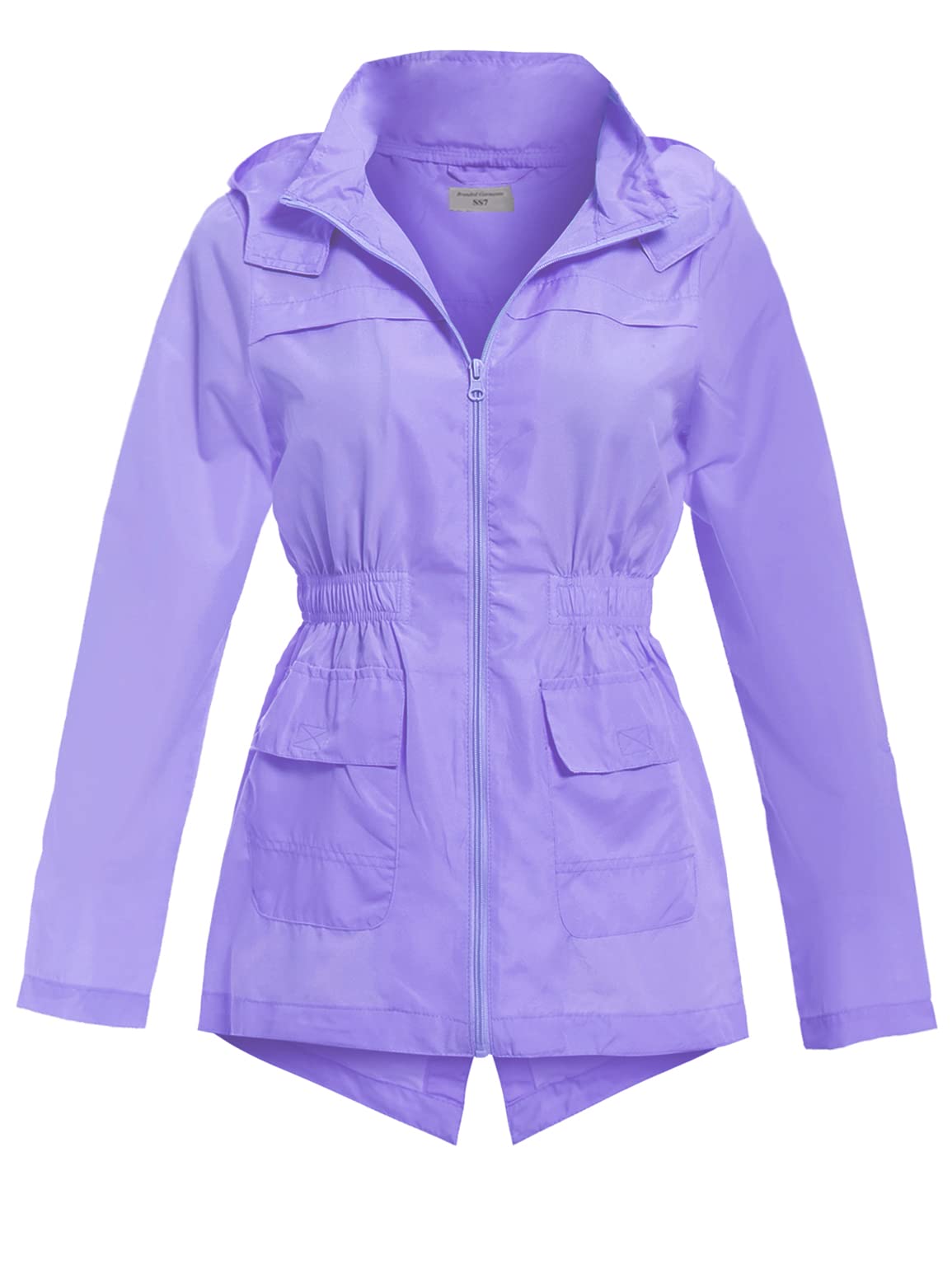 Ss7 Girls Lilac Neon Showerproof Raincoat Jacket (Age 13, )