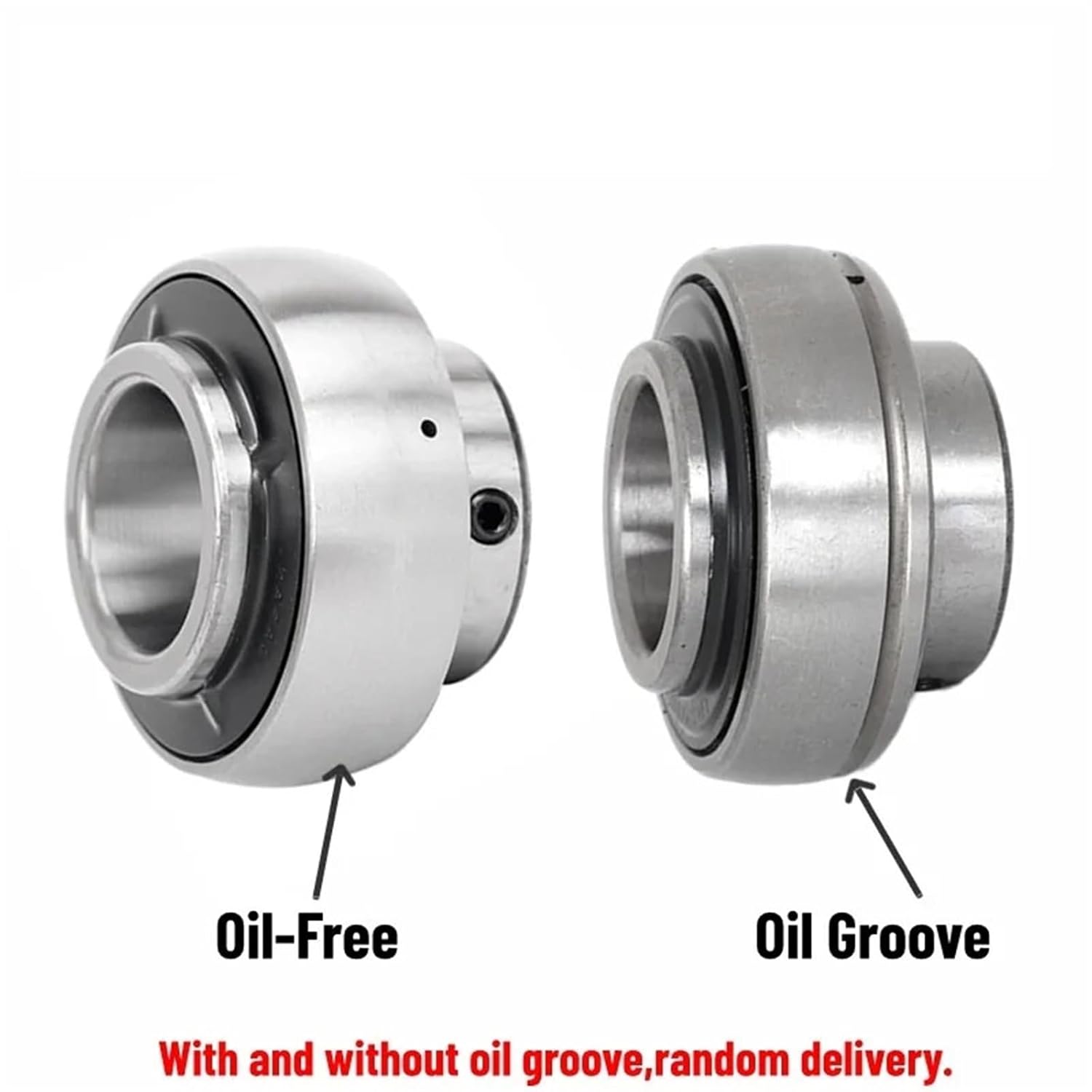 1PCS Inch Size Insert Bearing UC201-8 1/2 12.7mm UC202-10S 5/8 UC203-11 11/16 Outer Diameter 40MM 47MM(UC203-11)