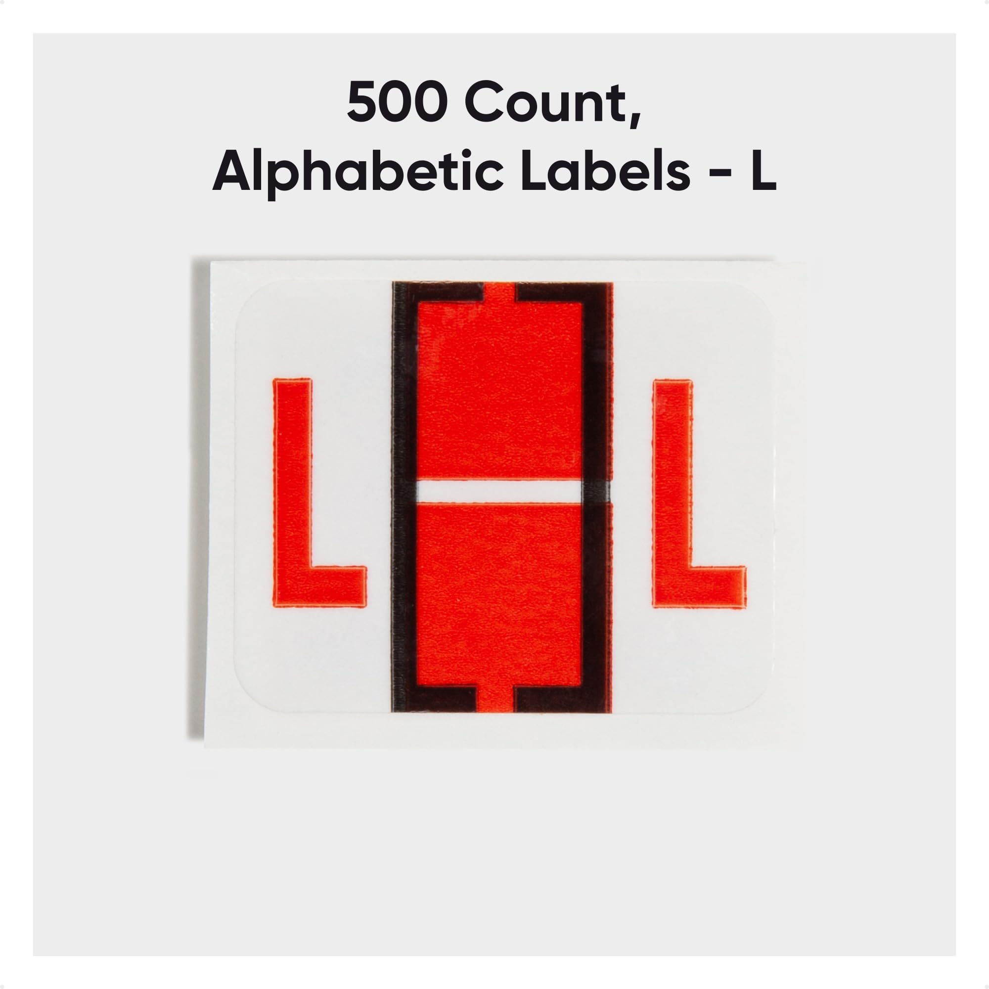 Smead BCCR 67082 Lot de 500 étiquettes alphabétiques à code couleur Orange foncé Taille L