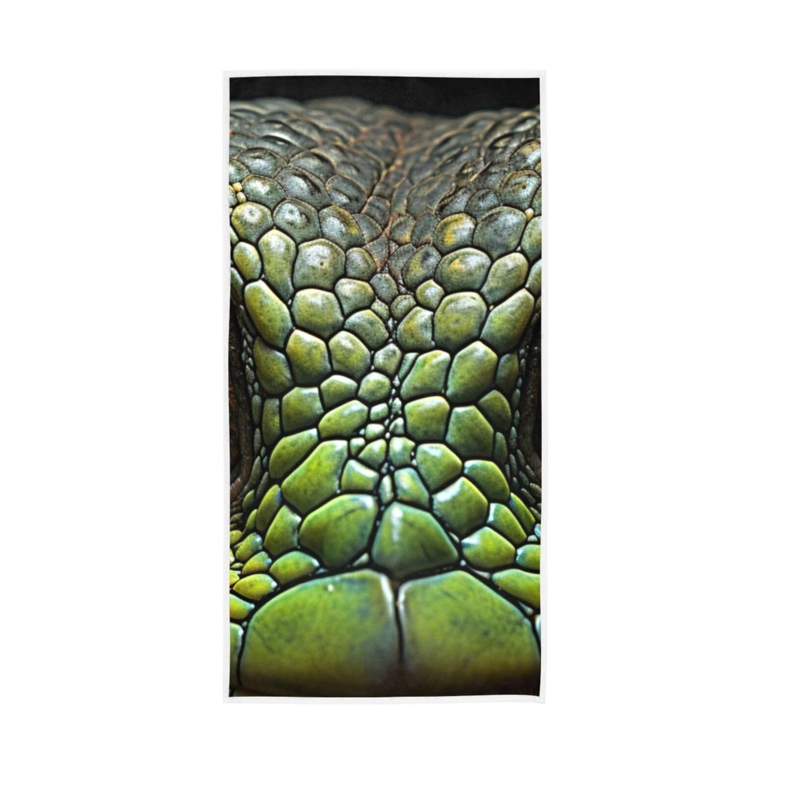 HUYGD Lizard Eyes 1 Hand Towel, 15 x 30 Inch Decorative Hand Towels for Bathroom Printed Hand Towels Face Towel for Drying Face