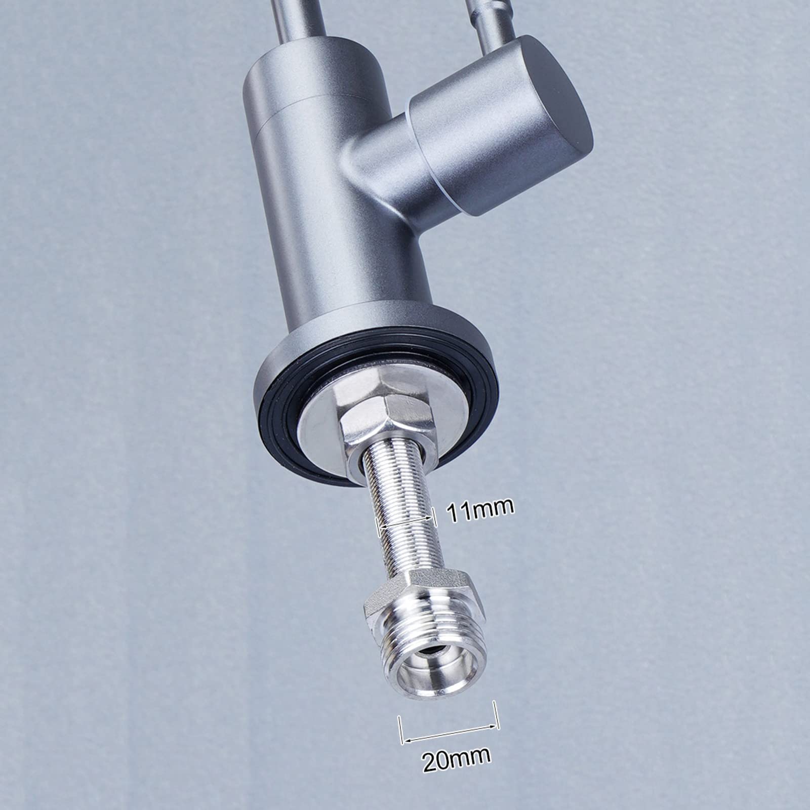 Grifo con Filtro De Agua para Cocina, Grifo De Ósmosis Inversa con Rotación De 360 Grados Y Palanca De Presión, Color Gris A