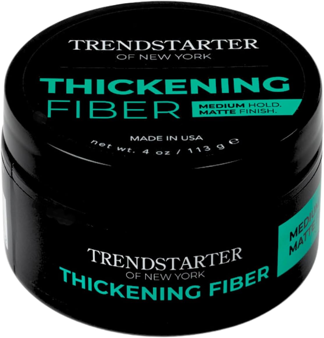 THICKENING FIBER (4oz) - Medium Hold - Matte Finish - Premium Hair Thickening Clay Pomade - Water-Based - All-Day Hold Styling Product