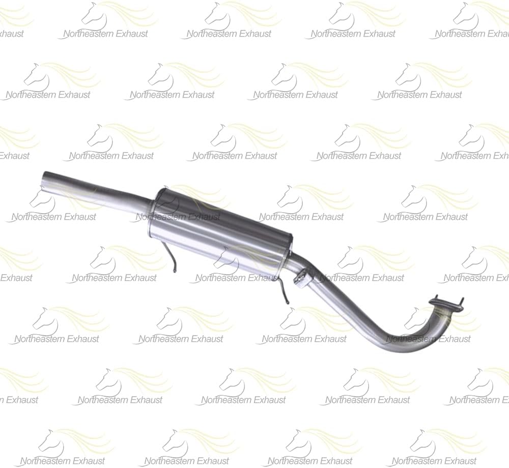 Exhaust Rear Muffler Compatible for 2001-2004 Nissan Pathfinder 3.5L | Stainless Steel | Northeastern Exhaust | Free Gasket and Hangers Included | Automotive Replacement Part
