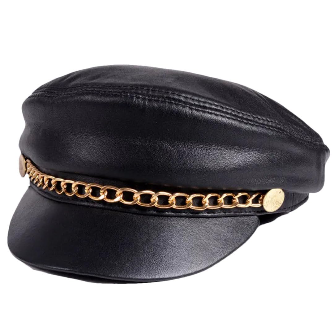 Boinas de invierno de piel auténtica para mujer y hombre, 100 % piel de oveja dorada/plateada, gorras de béisbol para estudiantes