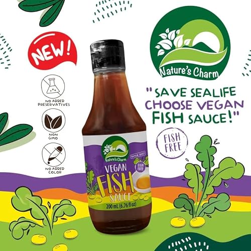 Nature’s Charm vegane Fischsauce, zum Würzen und Verfeinern, 1 x 200 ml
