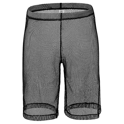 YYKSYDPT Men's Sexy Underwear Boxer Shorts See Through Mesh Boxer Briefs Pants Sheer Underpants Lingerie Sexy Transparent Trunks (as8, alpha, jaspo_s, x_l, Black, M) Cover