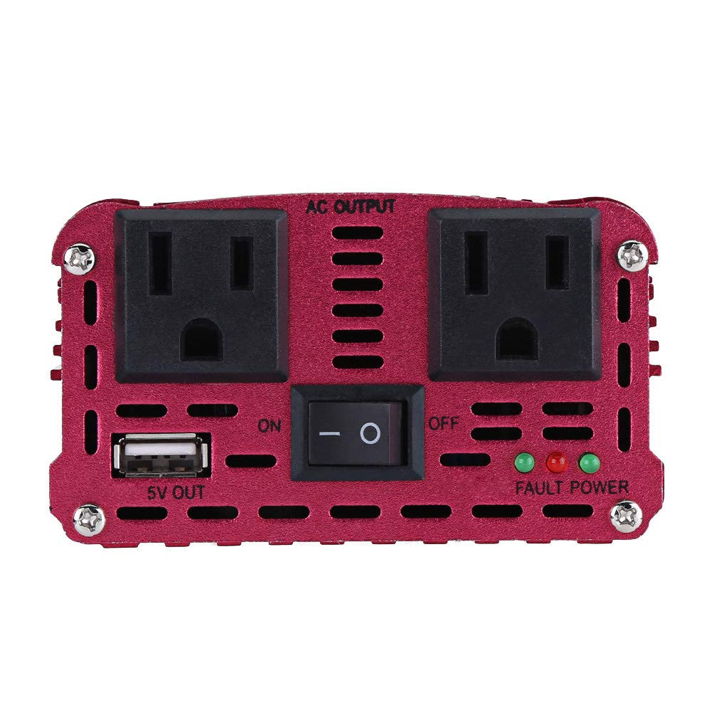 Inversor de Potencia 2000W para Automóvil Convertidor 12V DC a 110V AC con USB Compatible con Dispositivos Electrónicos en Vehículos de Cualquier Marca Ideal para Viajes y Uso Diario