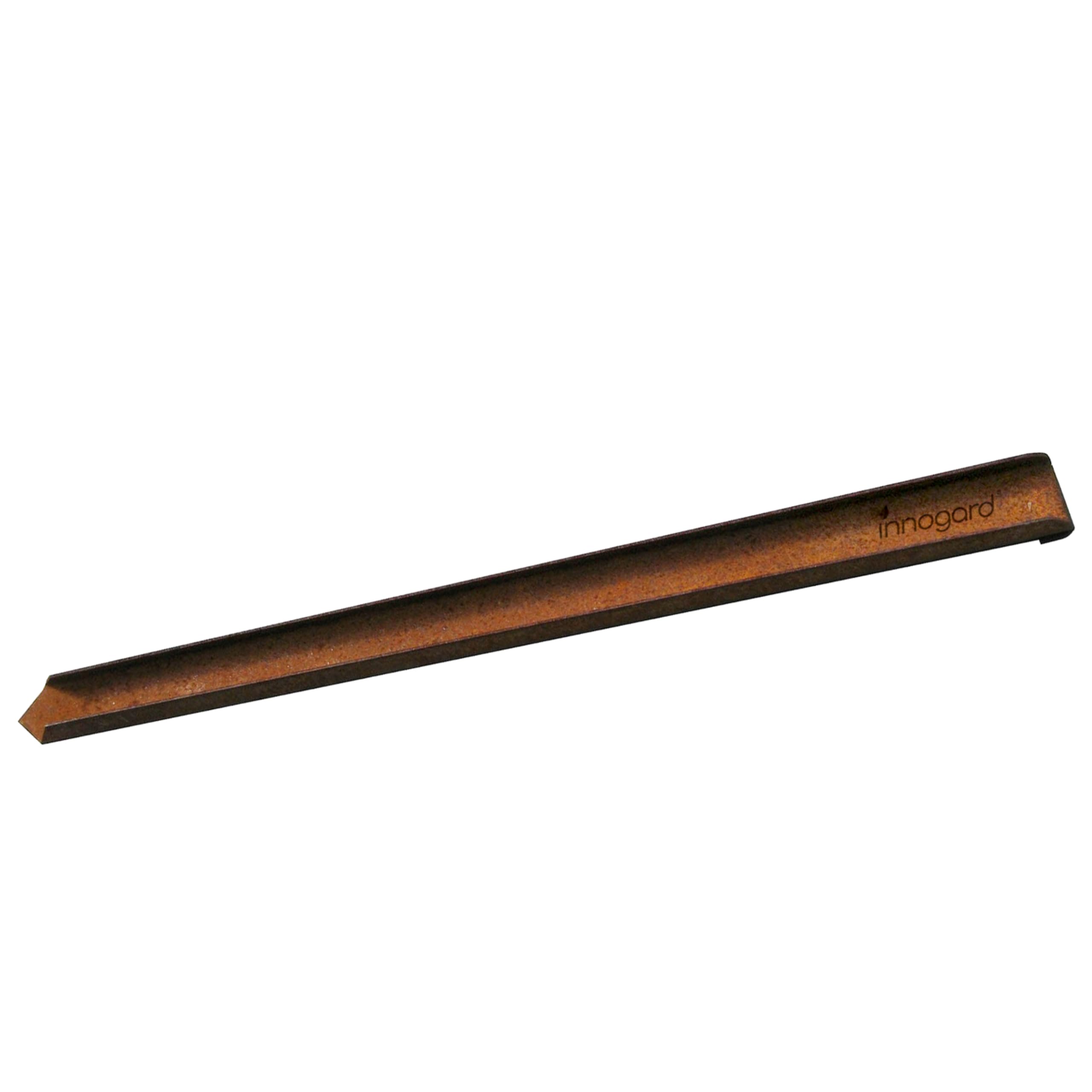innogard Erdanker für Rasenkante schmal 10er Set Cortenstahl 450 mm | Fixierstäbe für Rasenkante breit & Mähkanten, Stabile Bodenanker Rostoptik, Witterungsbeständig & Robust